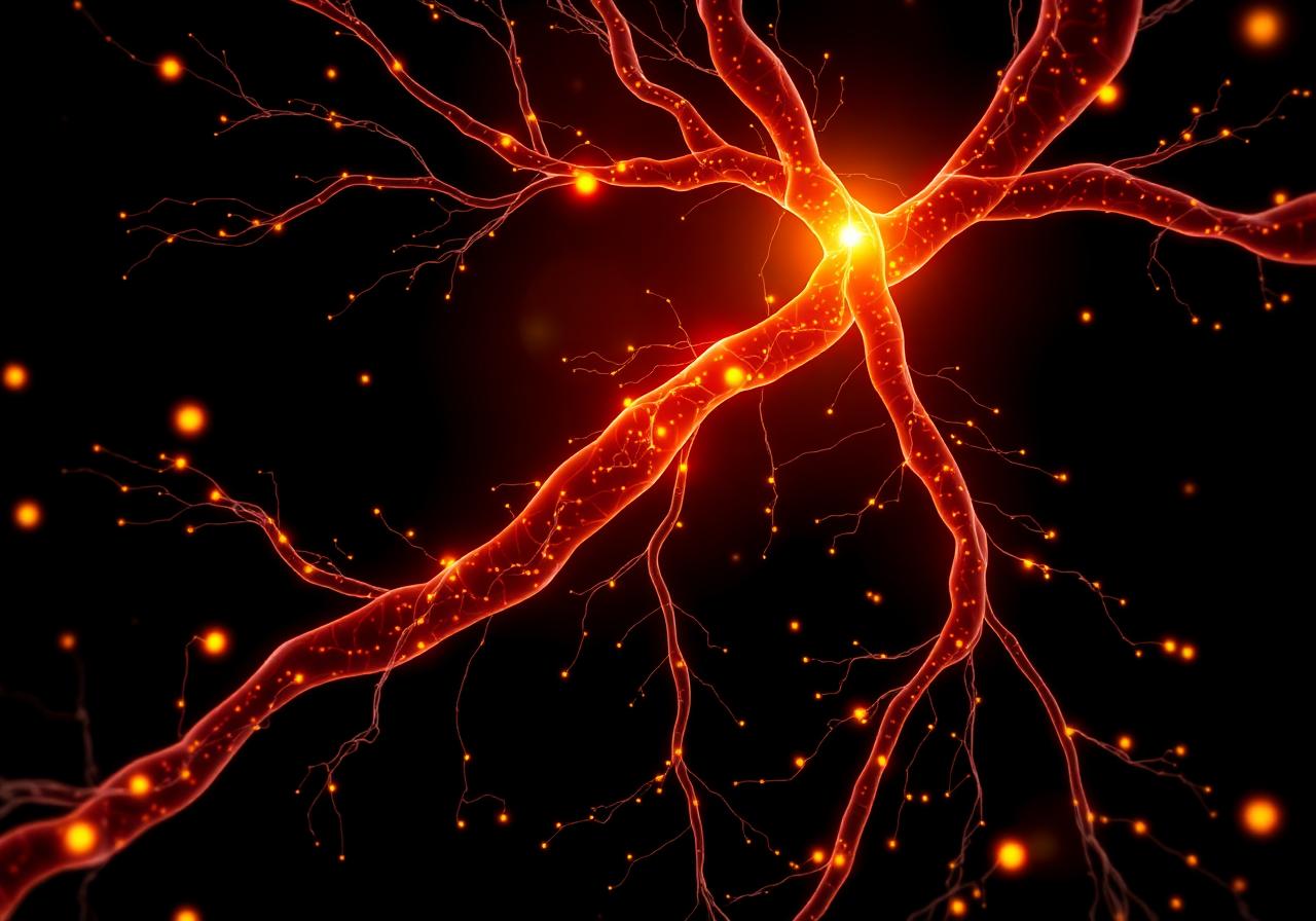 Visualization of healthy blood flow supported by Alpha Rock